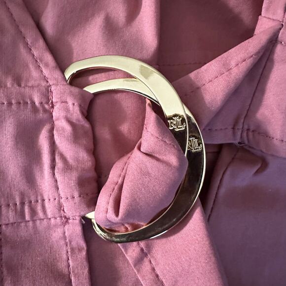 Lauren Ralph Lauren Stretch-Cotton Blend Wrap
Shirtdress Size 10 - Picture 8 of 12